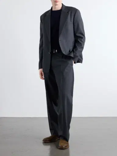 Second/Layer Distressed Waffle-Knit Wool and Cashmere-Blend Sweater - Men | Thumbnail 2