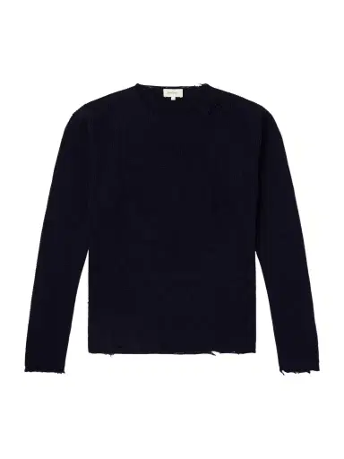 Second/Layer Distressed Waffle-Knit Wool and Cashmere-Blend Sweater - Men | Thumbnail 1