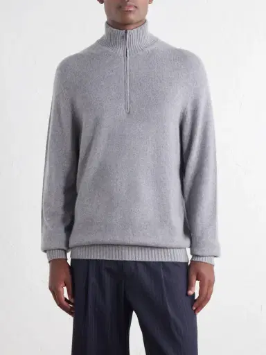 Thom Sweeney Cashmere Half-Zip Sweater - Men | Thumbnail 3