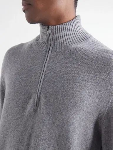 Thom Sweeney Cashmere Half-Zip Sweater - Men | Thumbnail 5