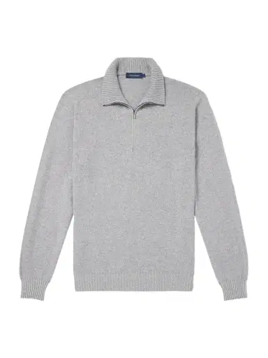 Thom Sweeney Cashmere Half-Zip Sweater - Men | Thumbnail 1