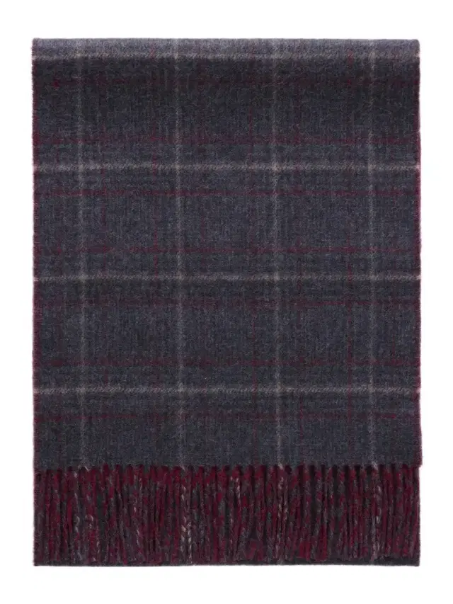 Johnstons of Elgin Urquhart Checked Cashmere Scarf - Men