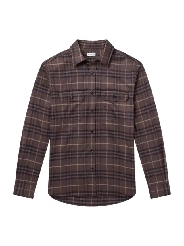 Burberry Checked Wool-Twill Flannel Shirt - Men
