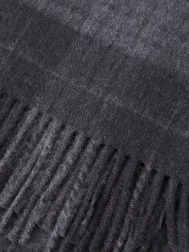 Johnstons of Elgin Glamis Fringed Checked Cashmere Scarf - Men | Thumbnail 4 Johnstons of Elgin Glamis Fringed Checked Cashmere Scarf - Men | Thumbnail 4