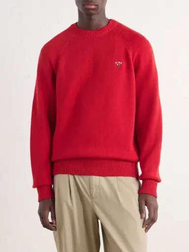 Aimé Leon Dore Logo-Embroidered Cotton Sweater - Men | Thumbnail 3