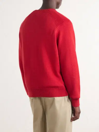 Aimé Leon Dore Logo-Embroidered Cotton Sweater - Men | Thumbnail 4