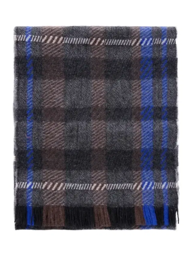 Johnstons of Elgin Hirta Checked Cashmere Scarf - Men