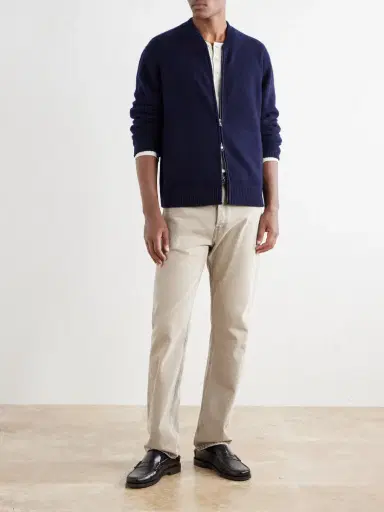 MR P. Brushed Cashmere Zip-Up Cardigan - Men | Thumbnail 2