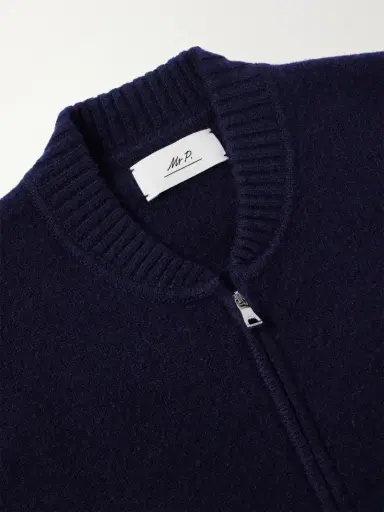 MR P. Brushed Cashmere Zip-Up Cardigan - Men | Thumbnail 6