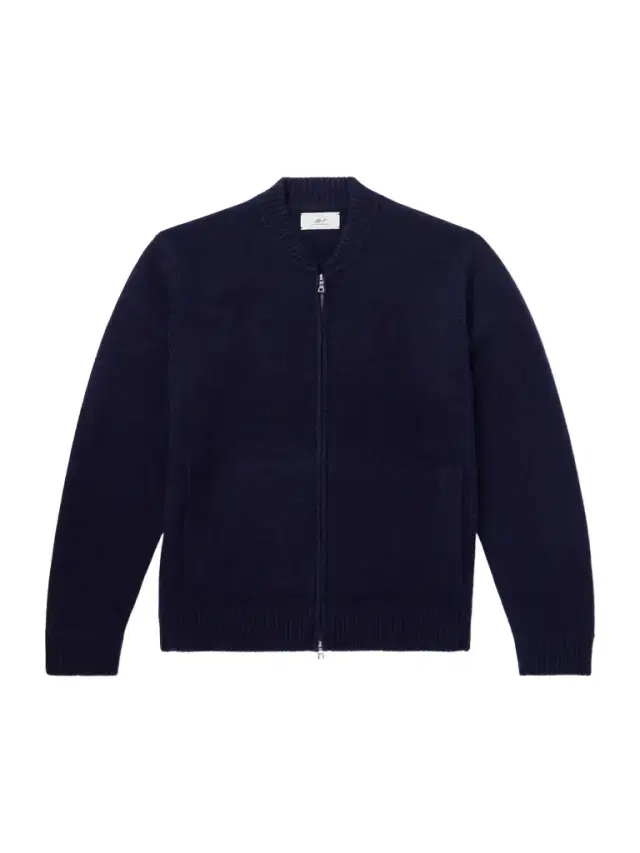 MR P. Brushed Cashmere Zip-Up Cardigan - Men