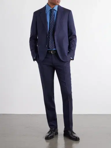 MR P. Straight-Leg Wool, Silk and Linen-Blend Trousers - Men | Thumbnail 2 MR P. Straight-Leg Wool, Silk and Linen-Blend Trousers - Men | Thumbnail 2