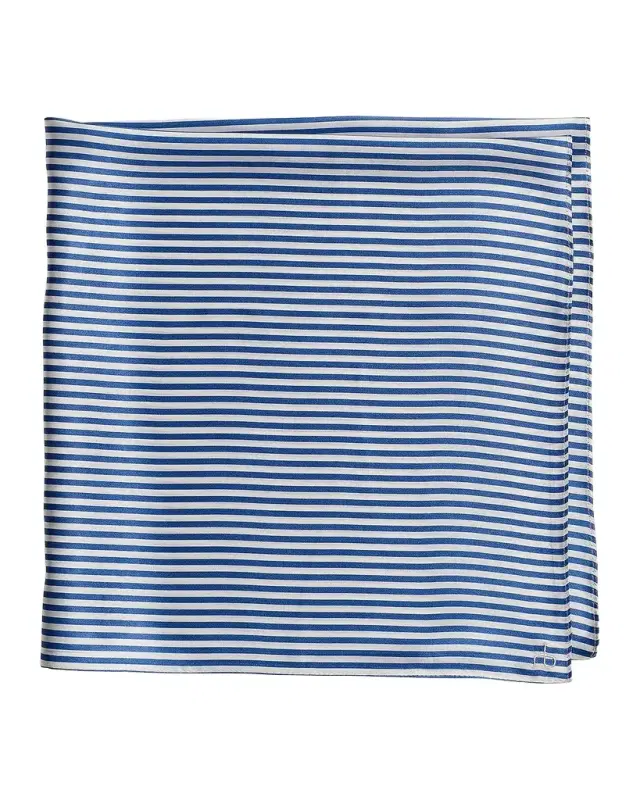 Gail Striped Silk Scarf