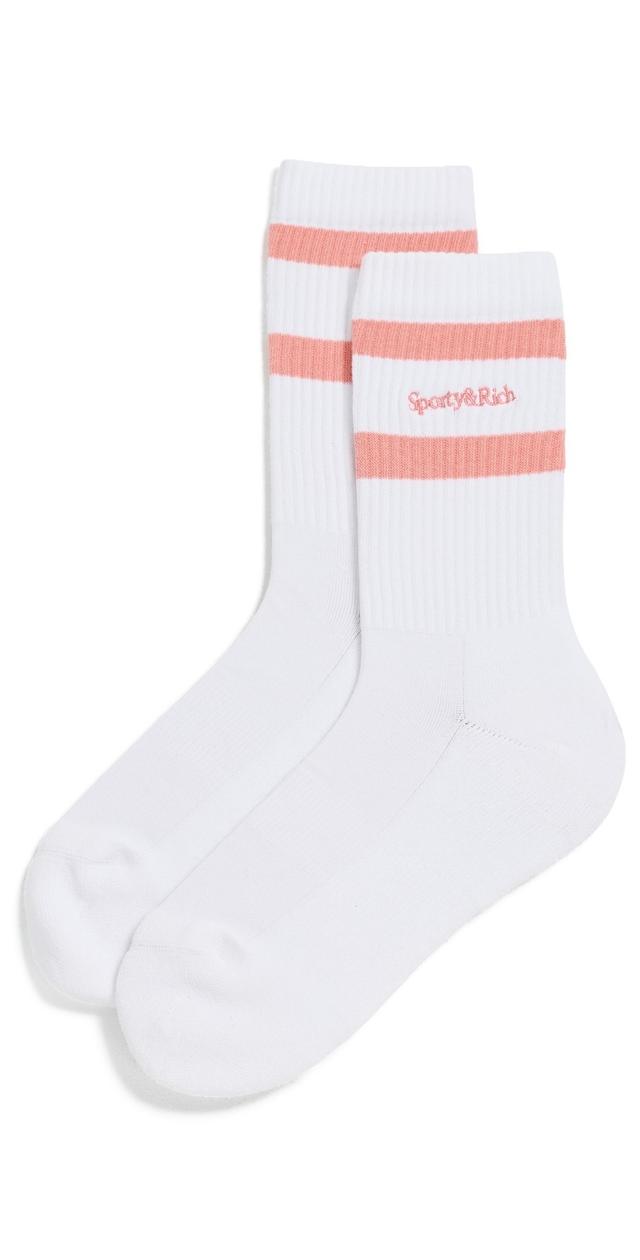 Sporty & Rich Serif Logo Socks
