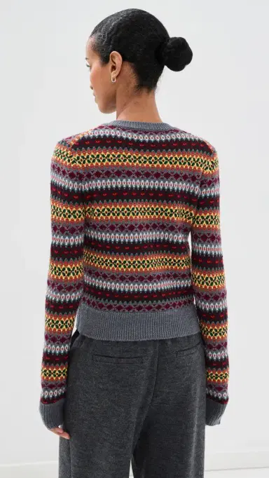 Monse Fair Isle Cascade Knit Cardigan Set | Thumbnail 3