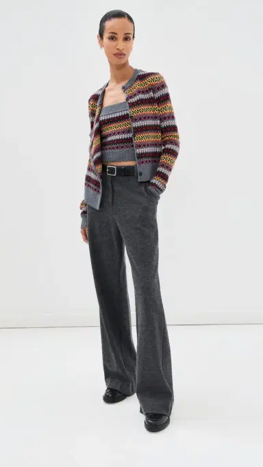 Monse Fair Isle Cascade Knit Cardigan Set | Thumbnail 5