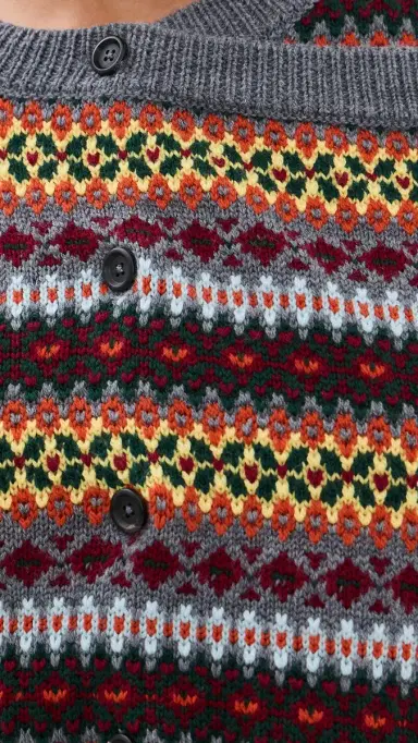 Monse Fair Isle Cascade Knit Cardigan Set | Thumbnail 6