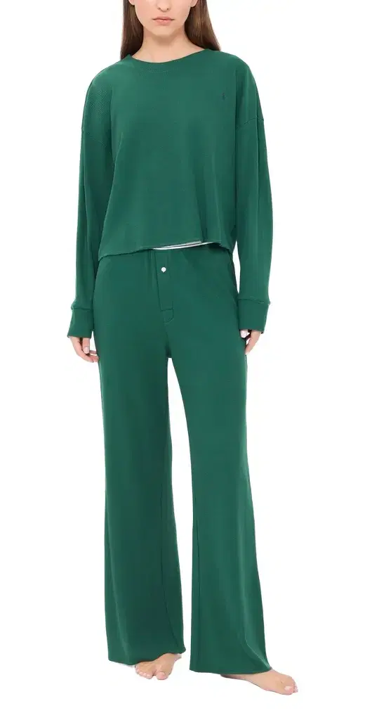 Crew Neck Pajama Set