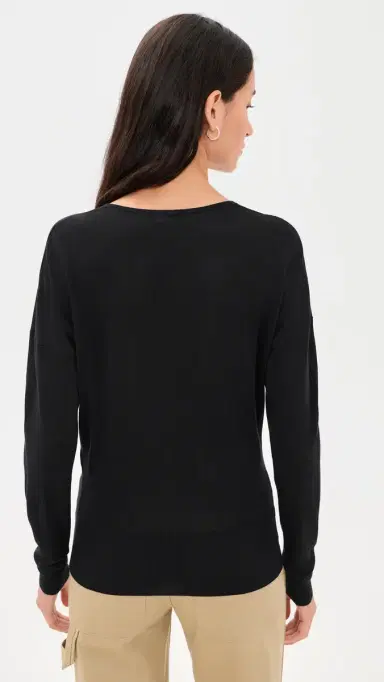 RENGGLI Silk Cashmere V Neck Sweater | Thumbnail 3