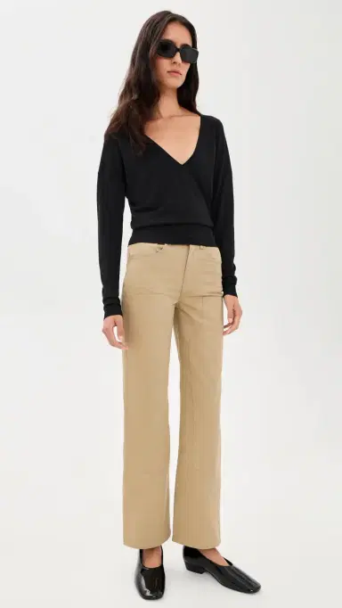 RENGGLI Silk Cashmere V Neck Sweater | Thumbnail 5