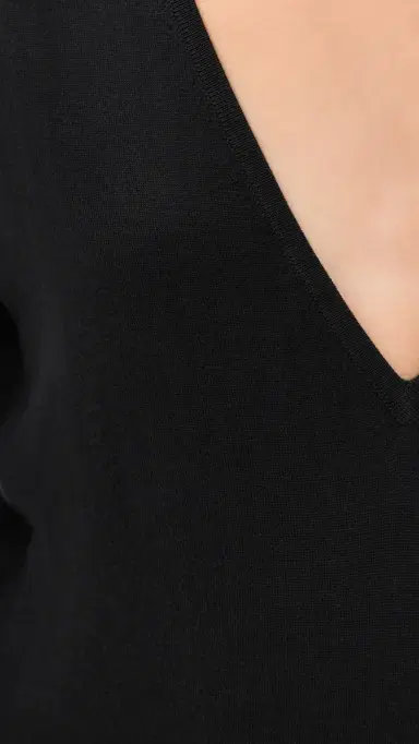RENGGLI Silk Cashmere V Neck Sweater | Thumbnail 6