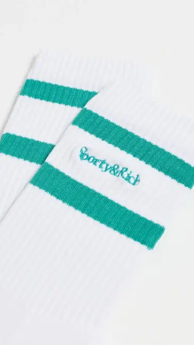 Sporty & Rich Serif Logo Socks | Thumbnail 3