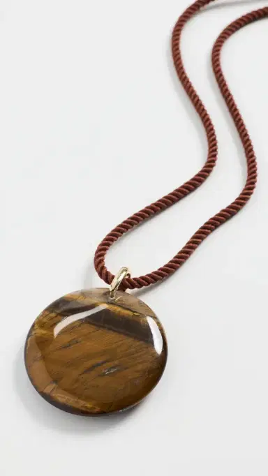 By Adina Eden Natural Stone Twisted Rope Necklace | Thumbnail 2