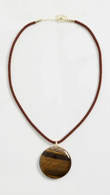 By Adina Eden Natural Stone Twisted Rope Necklace | Thumbnail 4
