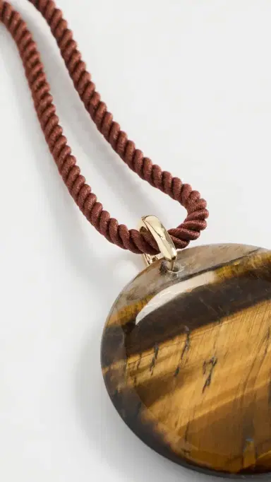 By Adina Eden Natural Stone Twisted Rope Necklace | Thumbnail 5