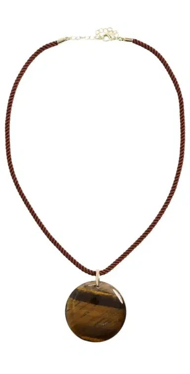 By Adina Eden Natural Stone Twisted Rope Necklace | Thumbnail 1