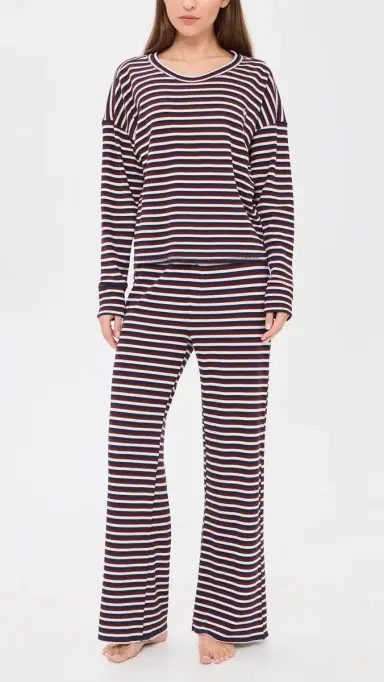 Polo Ralph Lauren Sleep Club Waffle Knit Pajama Set | Thumbnail 2 Polo Ralph Lauren Sleep Club Waffle Knit Pajama Set | Thumbnail 2