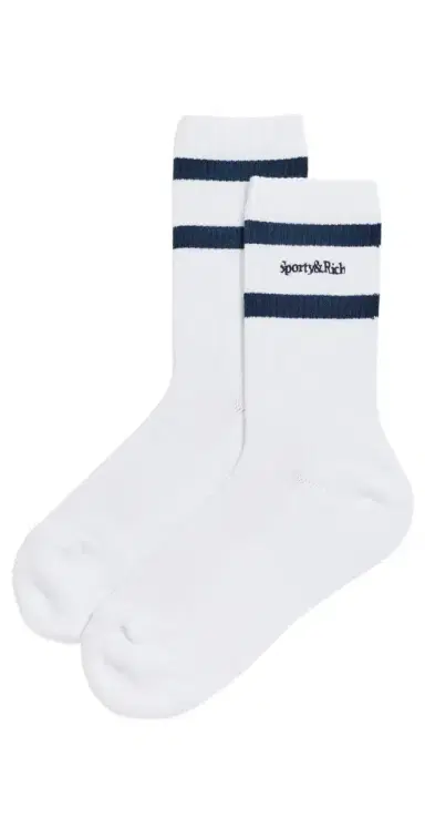 Sporty & Rich Serif Logo Socks | Thumbnail 1
