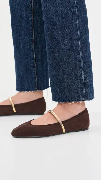 Mach & Mach Collier Chain Suede Ballerina Flats | Thumbnail 3 Mach & Mach Collier Chain Suede Ballerina Flats | Thumbnail 3