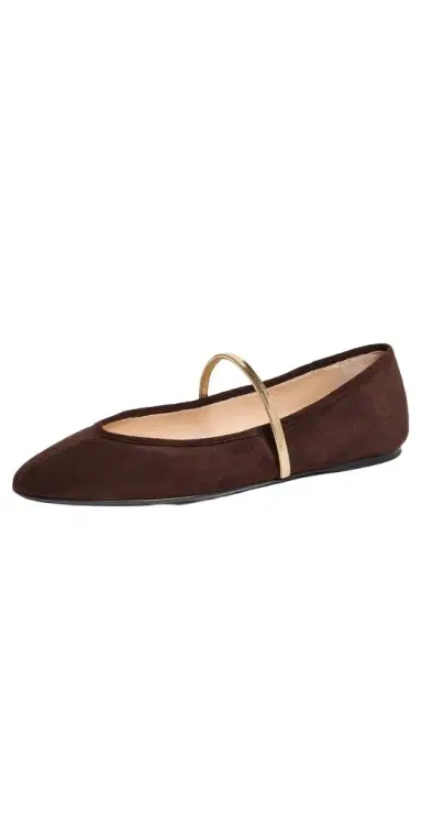Mach & Mach Collier Chain Suede Ballerina Flats | Thumbnail 1 Mach & Mach Collier Chain Suede Ballerina Flats | Thumbnail 1
