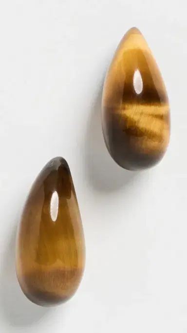 Shashi Hand Carved Gemstone Drop Earrings | Thumbnail 2