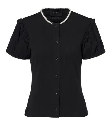 Simone Rocha Embellished pointelle cotton cardigan | Thumbnail 1