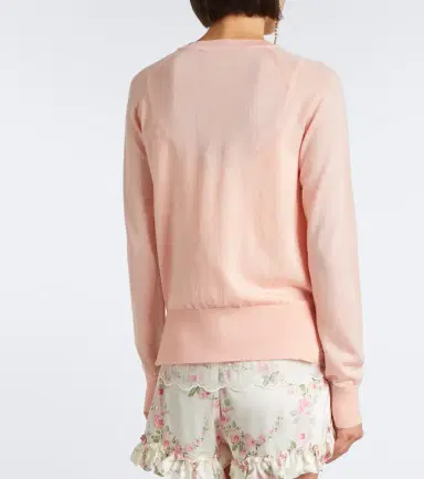 Simone Rocha Crystal-embellished wool and silk cardigan | Thumbnail 2