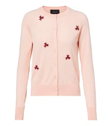 Simone Rocha Crystal-embellished wool and silk cardigan | Thumbnail 1