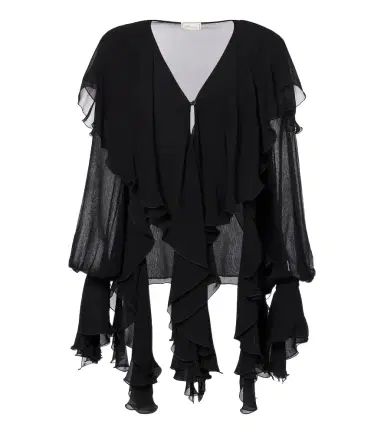 BLUMARINE Ruffled crêpe blouse | Thumbnail 1