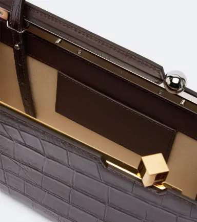 Jacquemus Salon croc-effect leather shoulder bag | Thumbnail 2