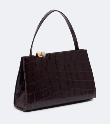 Jacquemus Salon croc-effect leather shoulder bag | Thumbnail 3