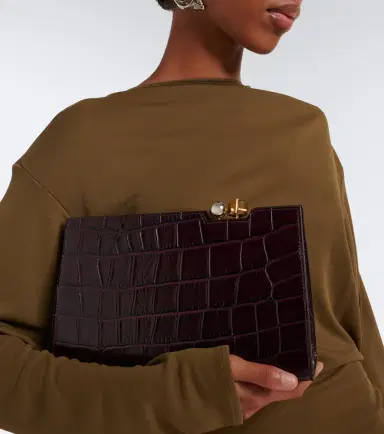 Jacquemus Salon croc-effect leather shoulder bag | Thumbnail 6