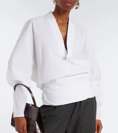 Jacquemus Colombe cotton poplin blouse | Thumbnail 2