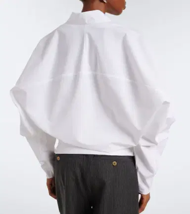 Jacquemus Colombe cotton poplin blouse | Thumbnail 4