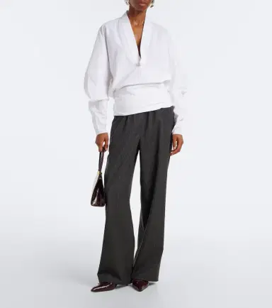 Jacquemus Colombe cotton poplin blouse | Thumbnail 5