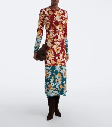 La DoubleJ Coven jacquard cotton-blend midi dress | Thumbnail 5
