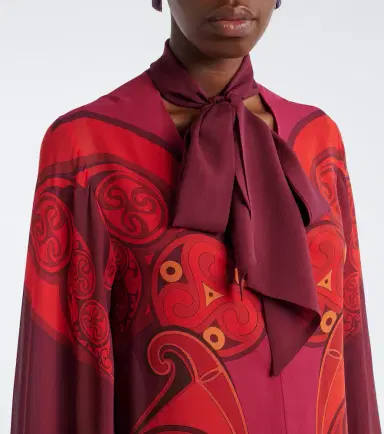 La DoubleJ Alchemy printed silk georgette midi dress | Thumbnail 5