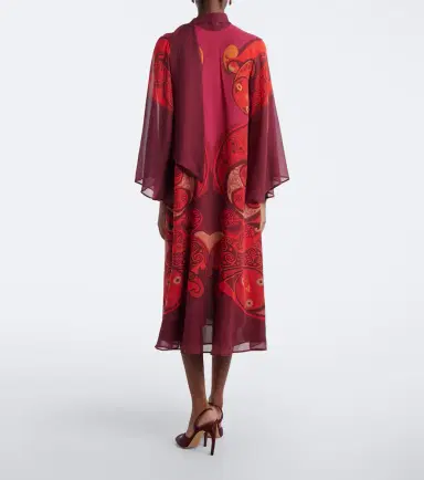 La DoubleJ Alchemy printed silk georgette midi dress | Thumbnail 6