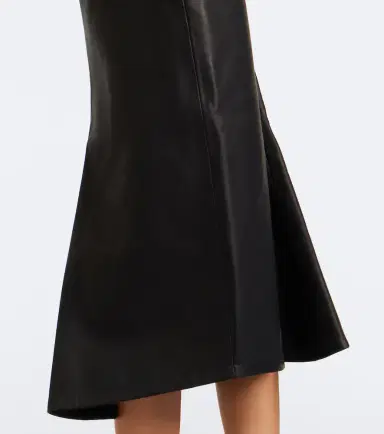 Victoria Beckham Leather midi skirt | Thumbnail 2 Victoria Beckham Leather midi skirt | Thumbnail 2