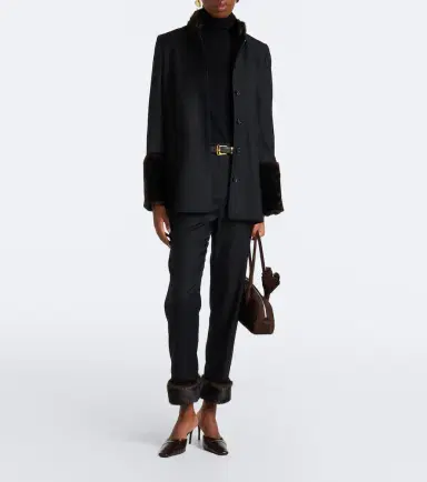 Loulou de Saison Haden cropped virgin wool slim pants | Thumbnail 5 Loulou de Saison Haden cropped virgin wool slim pants | Thumbnail 5