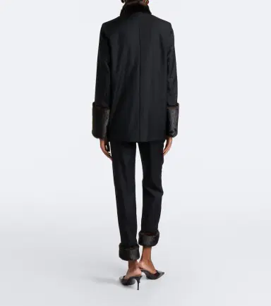 Loulou de Saison Haden cropped virgin wool slim pants | Thumbnail 6 Loulou de Saison Haden cropped virgin wool slim pants | Thumbnail 6